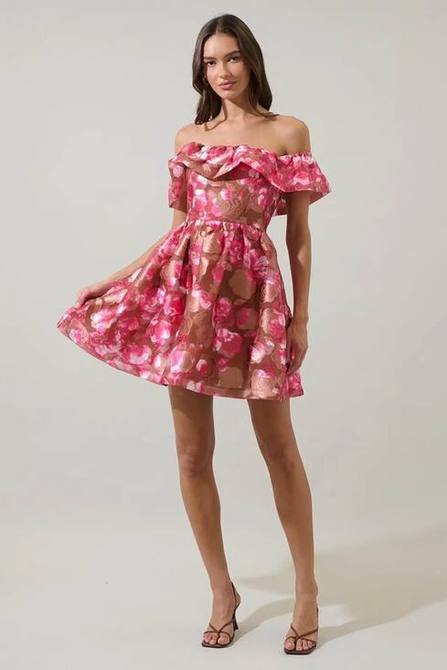 Sugarlips Dresses & Skirts - NWT Sugarlips Women’s Small Mersin Floral Off the Shoulder Mini Dress